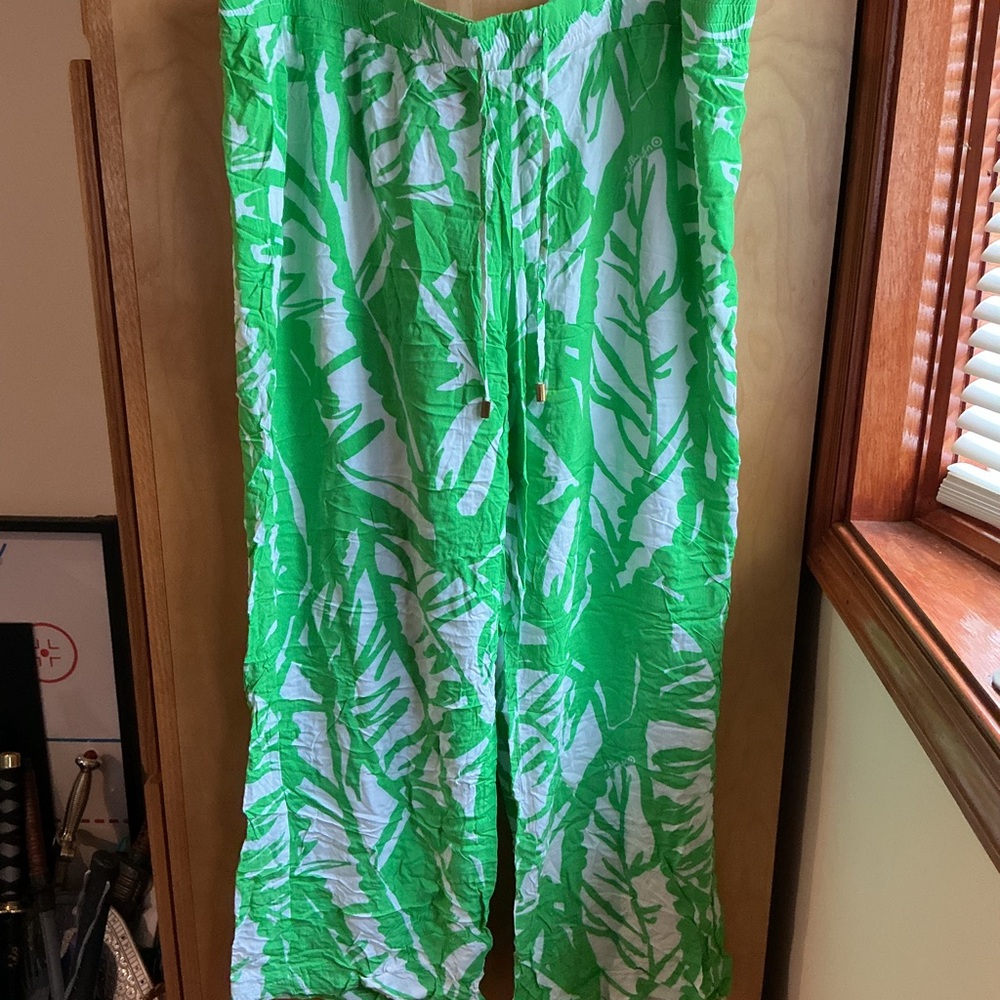 Lilly Pulitzer for Target Green Wide Leg Pants